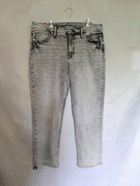 Scotch & Soda High Rise Slim Jeans Gray Acid Wash 16